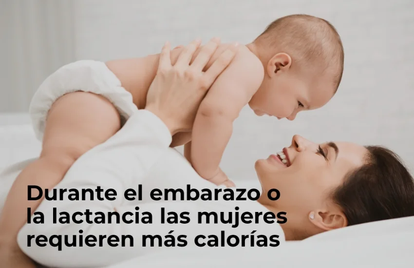 calorías diarias energía mujeres embarazadas lactancia
